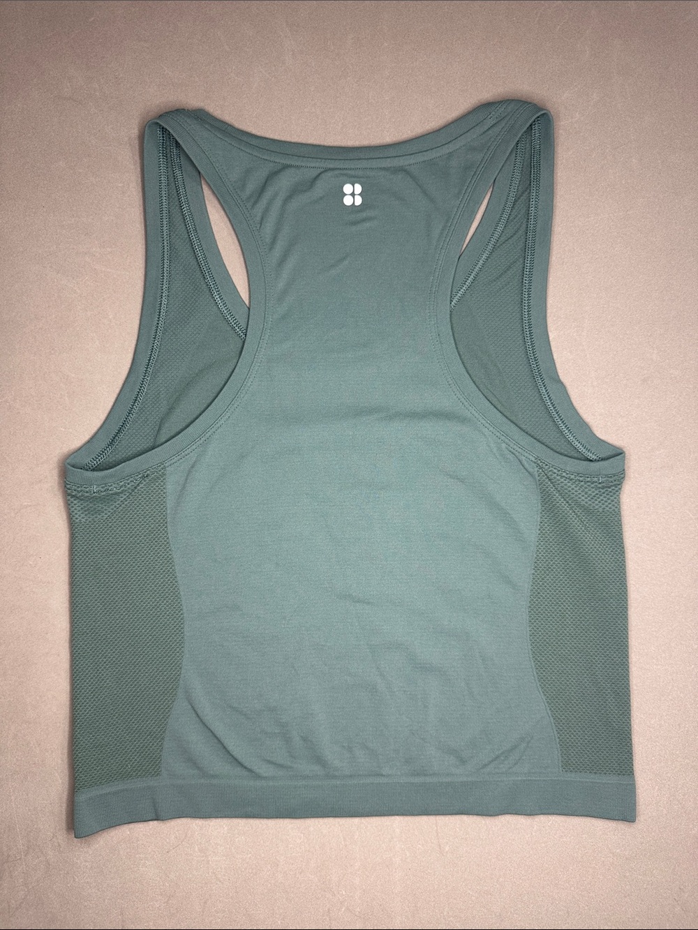 Sweaty Betty Seamless Green Racerback Athletic Tank Top - M